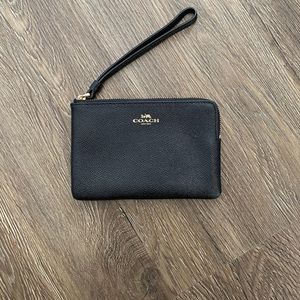 Coach Corner Zip Wristlet